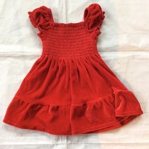 Hart Street Red Velour Dress 12 M
